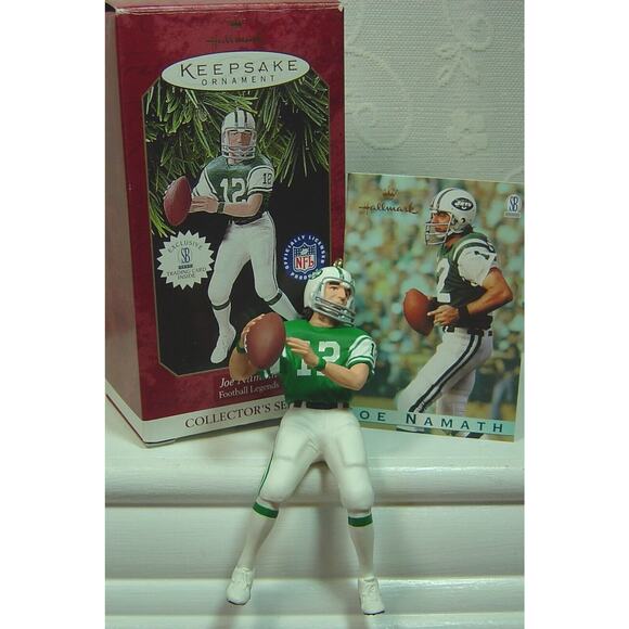 Hallmark Other - HALLMARK ORNAMENT JOE NAMATH #3 IN FOOTBALL LEGENDS SERIES--1997